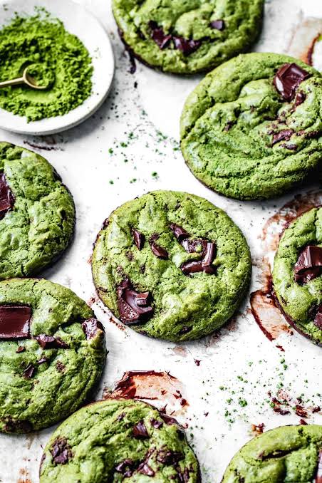 Soft & Chewy Matcha Cookies