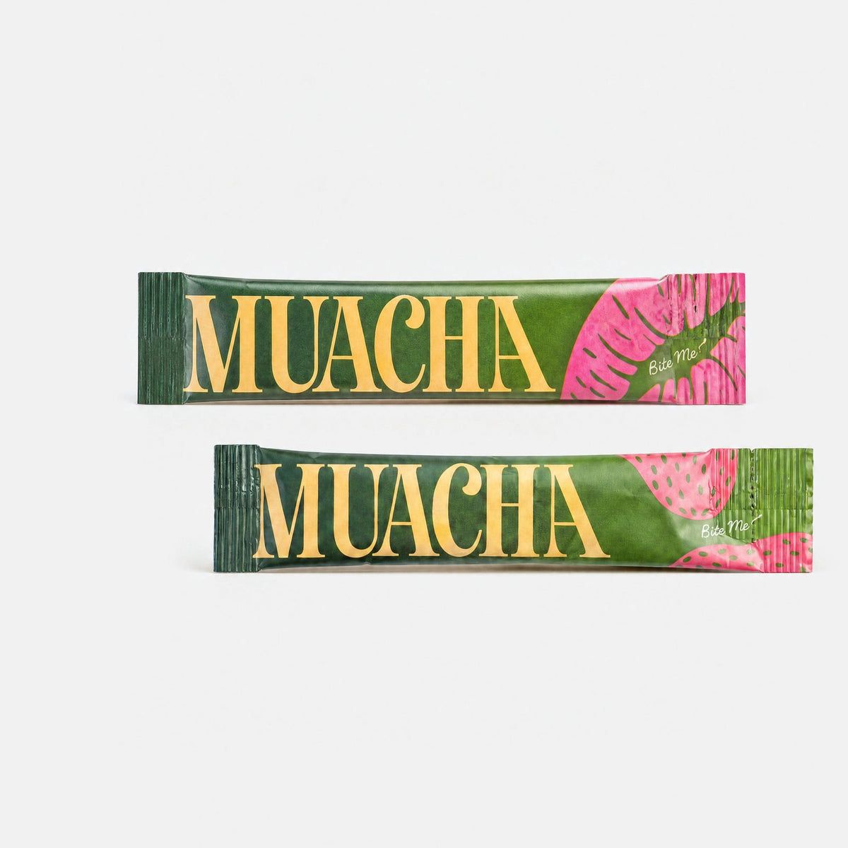 Stack of Muacha tubes with a stick pack