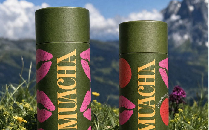Two Muacha tubes in an alpine meadow